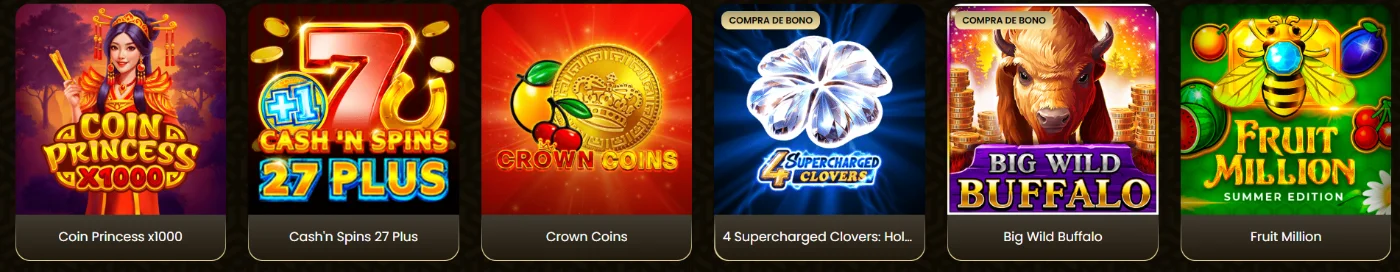 GoldSpin casino colección de slots con diferentes juegos y máquinas tragamonedas